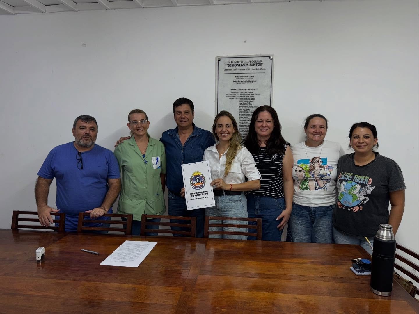 El Municipio firmó convenio con la Asociación Chaqueña de Cestoball para el uso del Playón